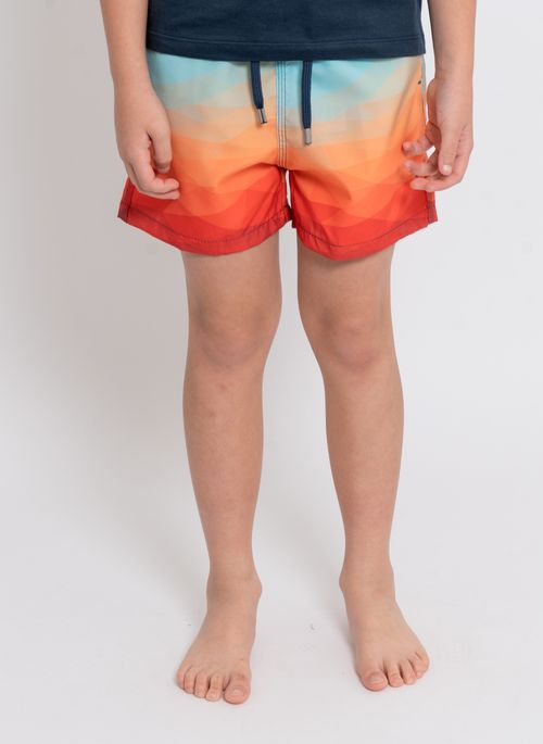 Shorts Estampada Aleatory Kids Manf Verde