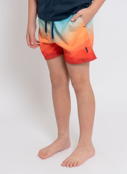 Shorts Estampada Aleatory Kids Manf Verde