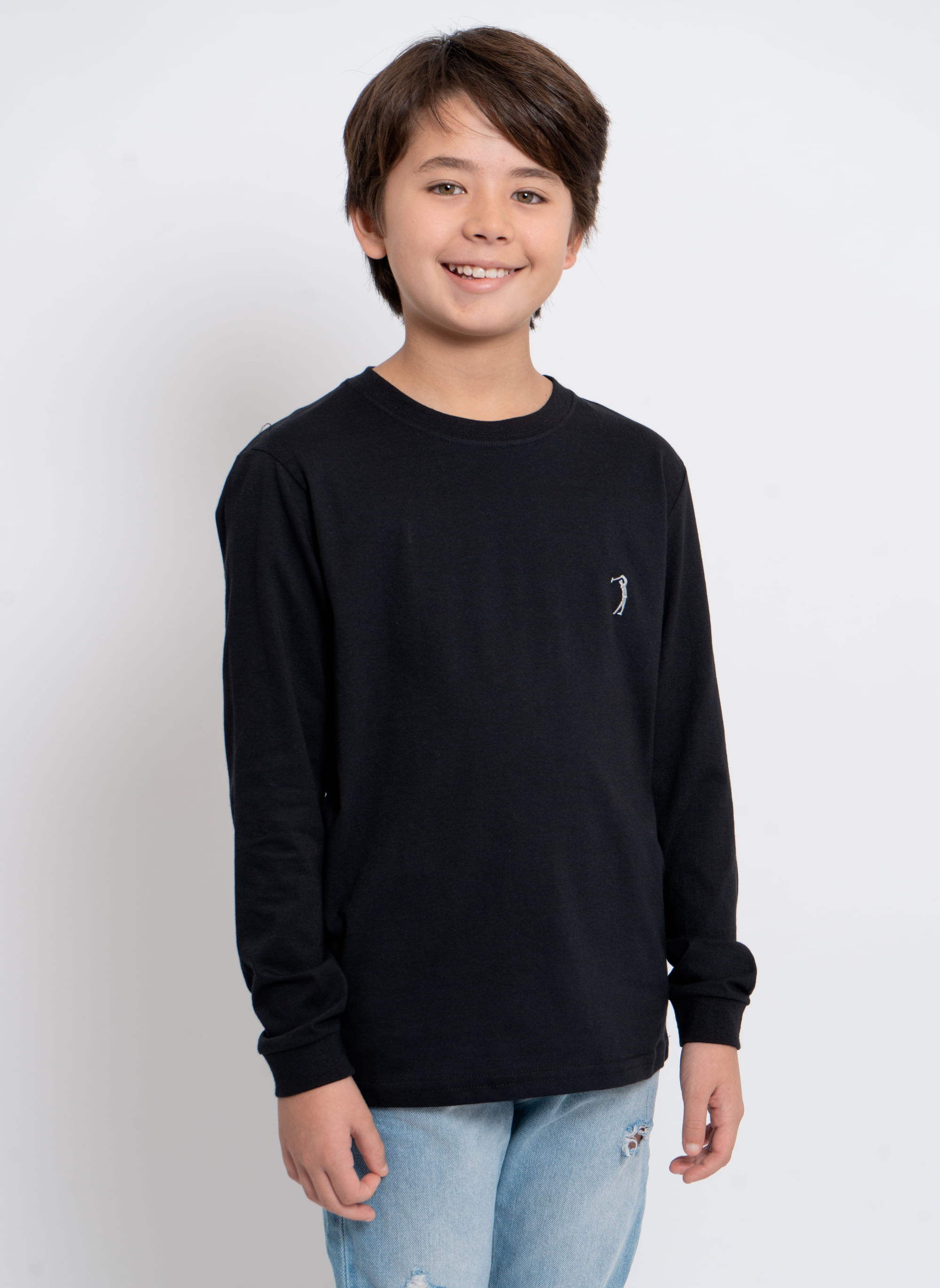Camiseta-Aleatory-Infantil-Lisa-Manga-Longa-Freedom-Preta-Preto-2