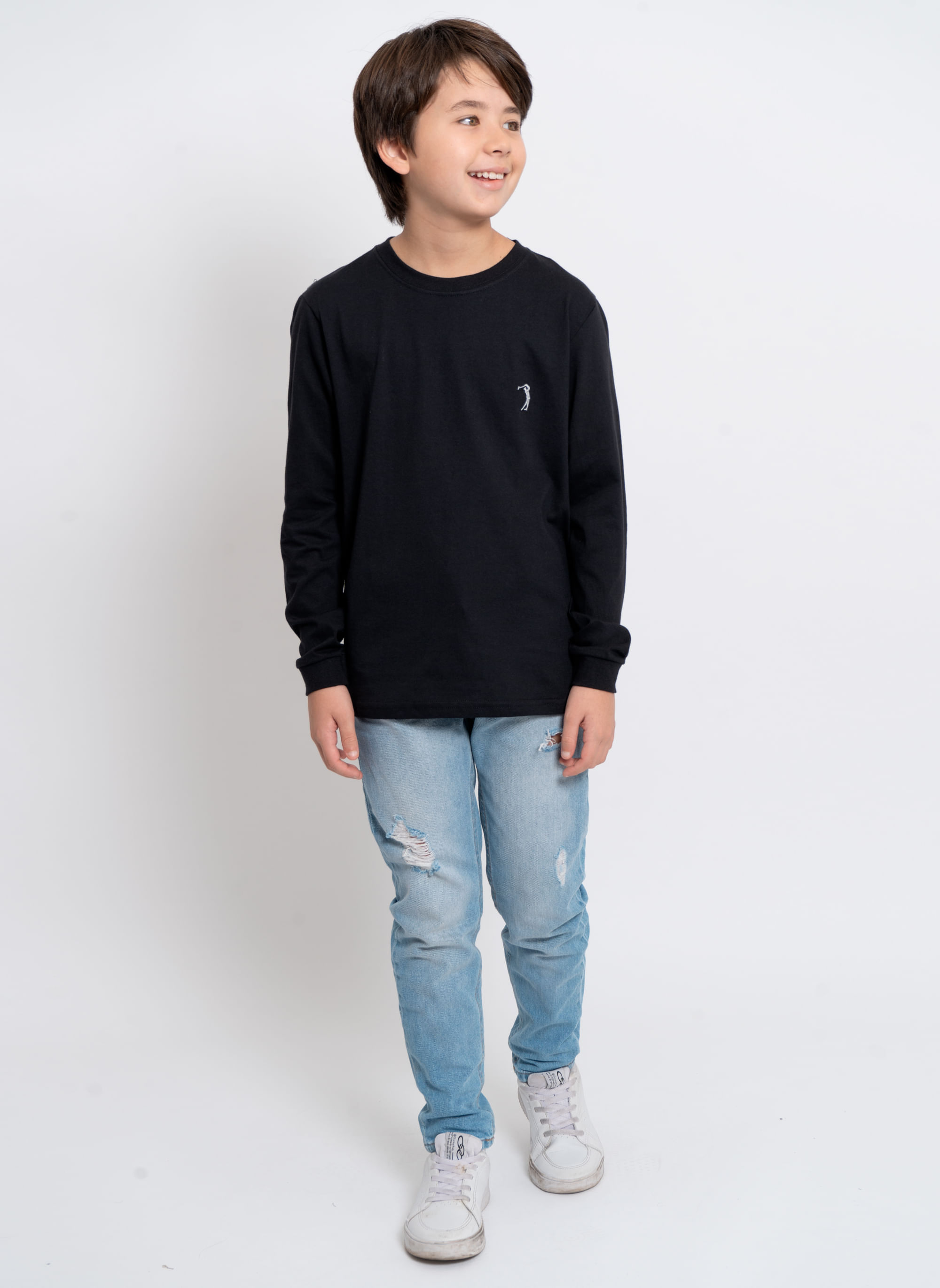 Camiseta-Aleatory-Infantil-Lisa-Manga-Longa-Freedom-Preta-Preto-2