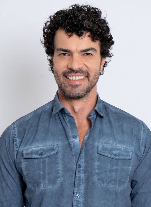 Camisa Aleatory ML Tinturada Azul