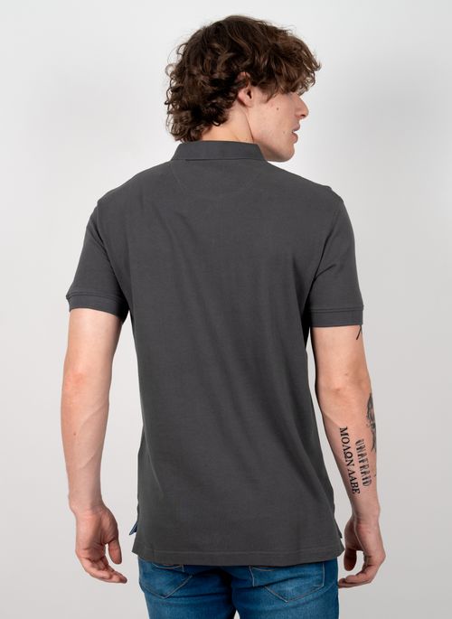 Camisa Polo Titânio Lisa Aleatory