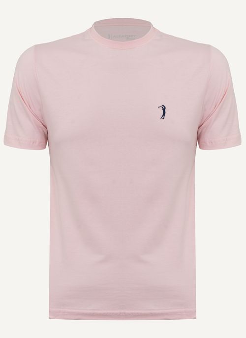 Camiseta Aleatory Básica Classic Rosa Claro