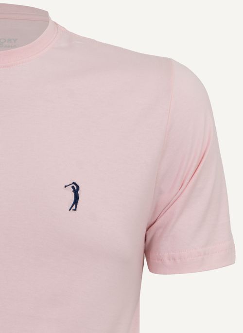 Camiseta Aleatory Básica Classic Rosa Claro