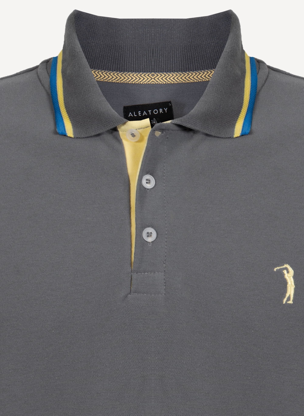 Camisa-Polo-Aleatory-Estampada-Brand-Chumbo-Chumbo-G