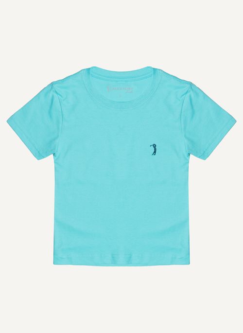 Camiseta Aleatory Infantil Básica New Azul Claro