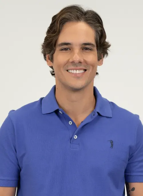 Camisa Polo Aleatory Piquet Light Azul Royal