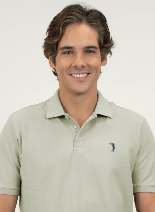 Camisa Polo Aleatory Piquet Light Bege
