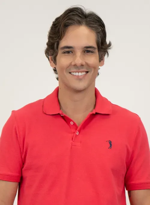 Camisa Polo Aleatory Piquet Light Vermelho Claro