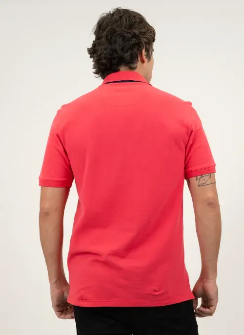 Camisa Polo Aleatory Piquet Light Vermelho Claro