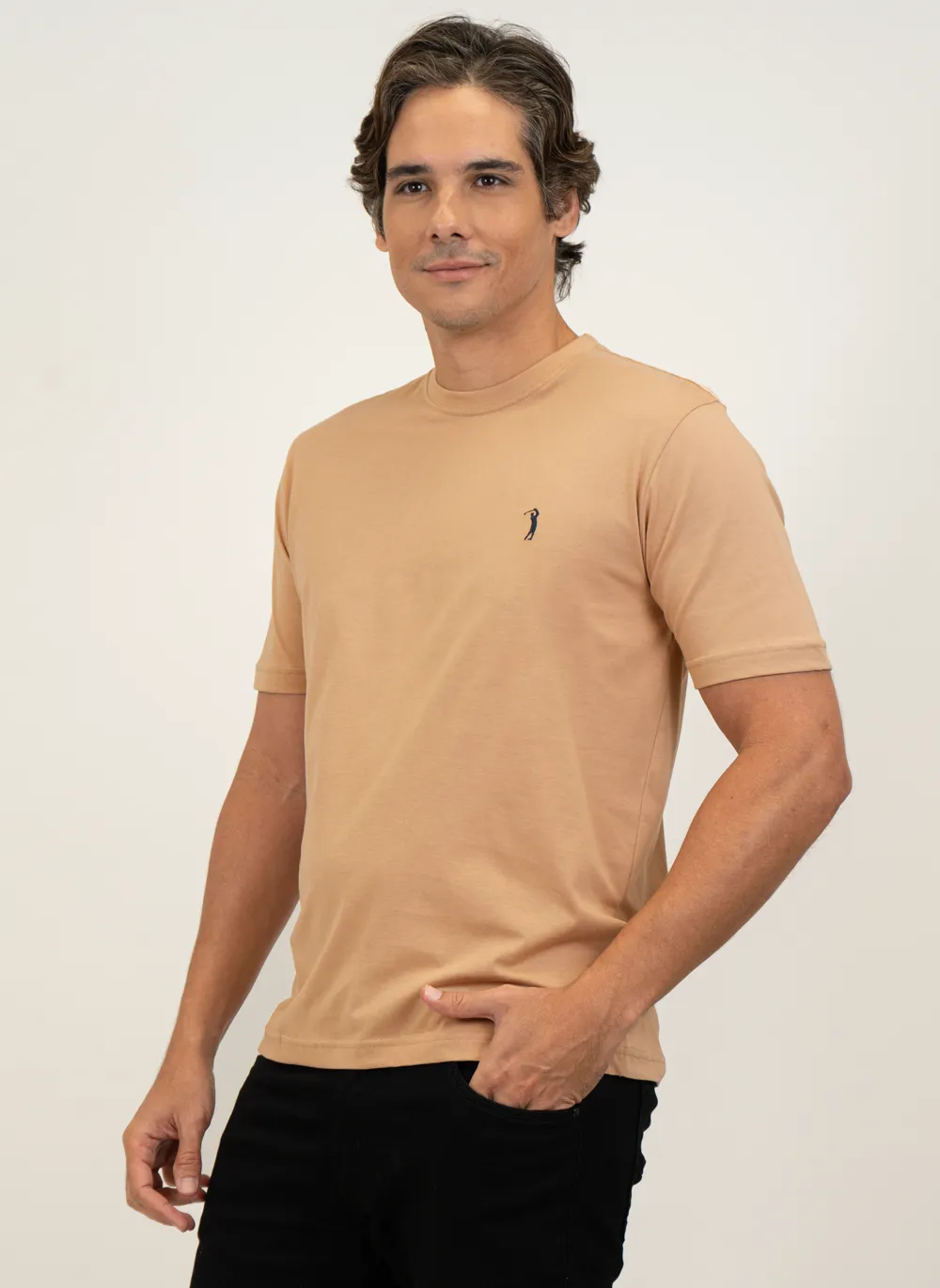 Camiseta-Aleatory-Lisa-Khaki-Khaki-GG