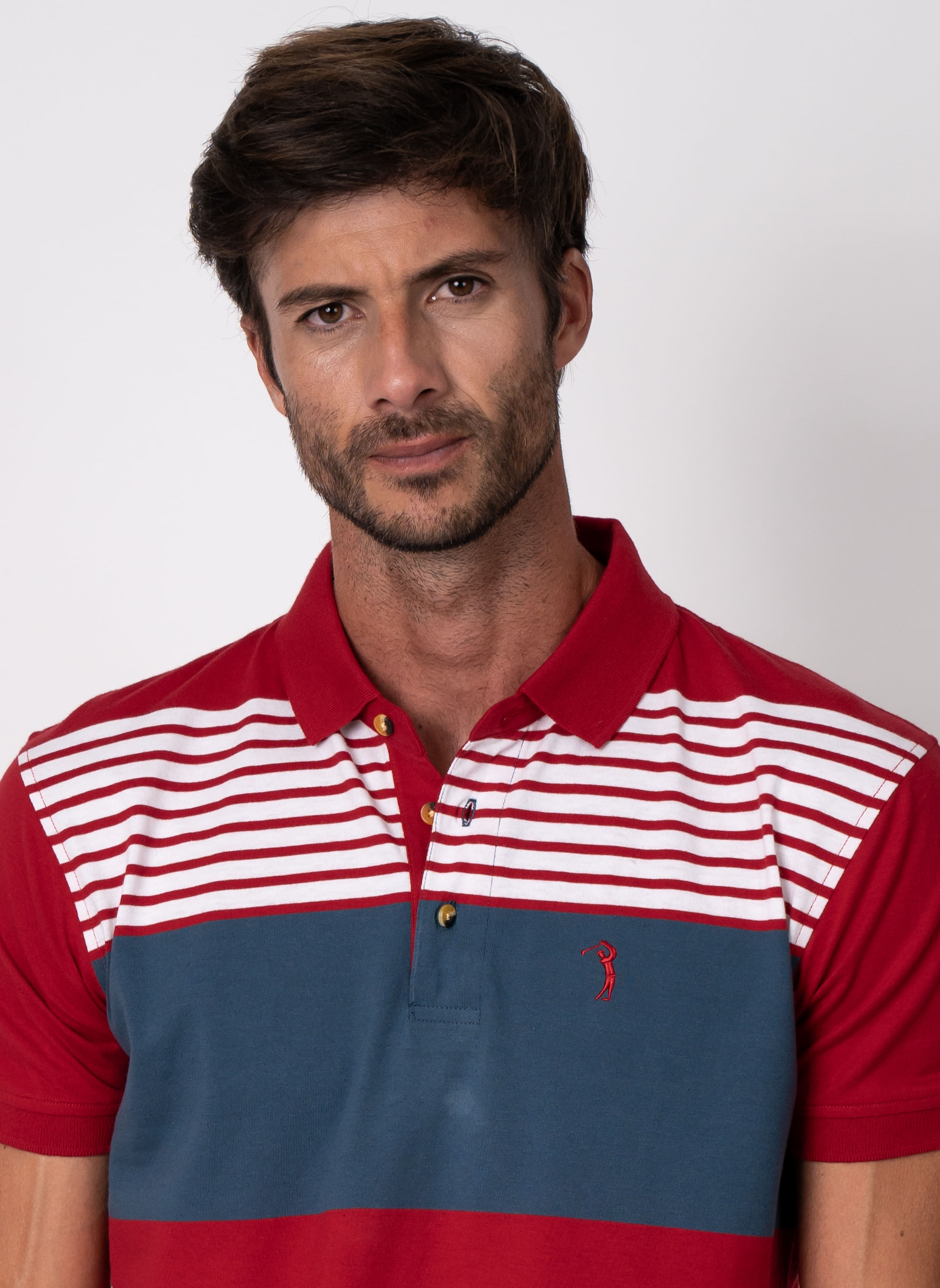 Camisa-Polo-Aleatory-Listrada-Prestige-Vermelha-Vermelho-GG