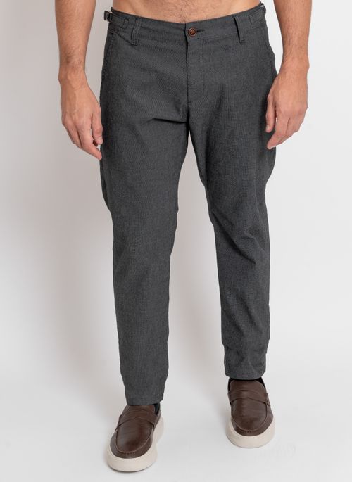 Calça Sarja Aleatory Ajuste Lateral Preta
