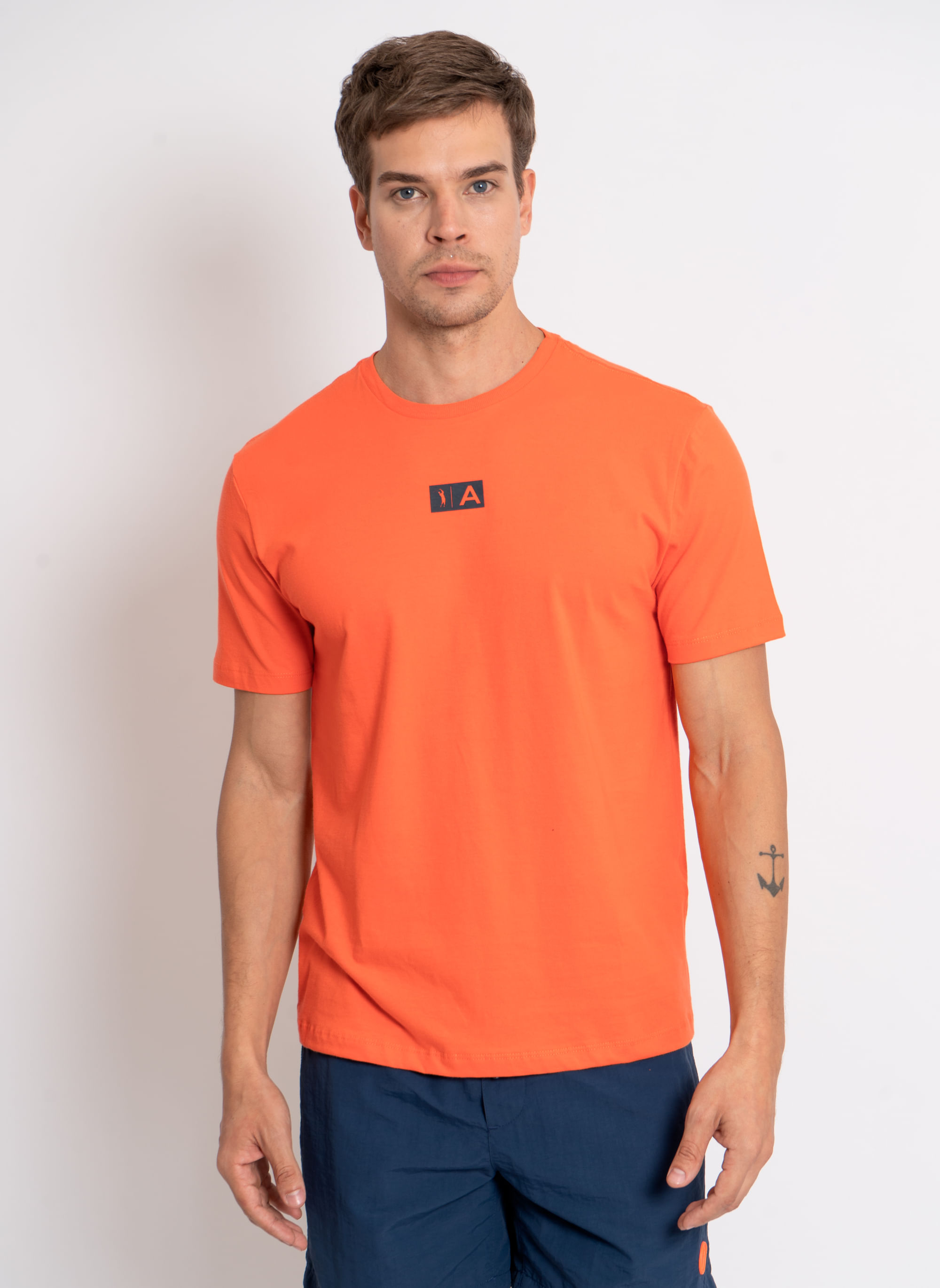 Camiseta-Estampada-Aleatory-A-Class-Laranja-Laranja-G