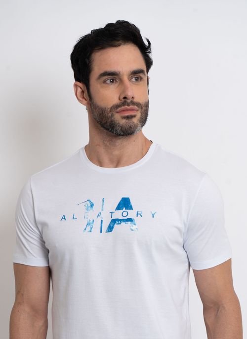 Camiseta Estampada Aleatory Complete Branca