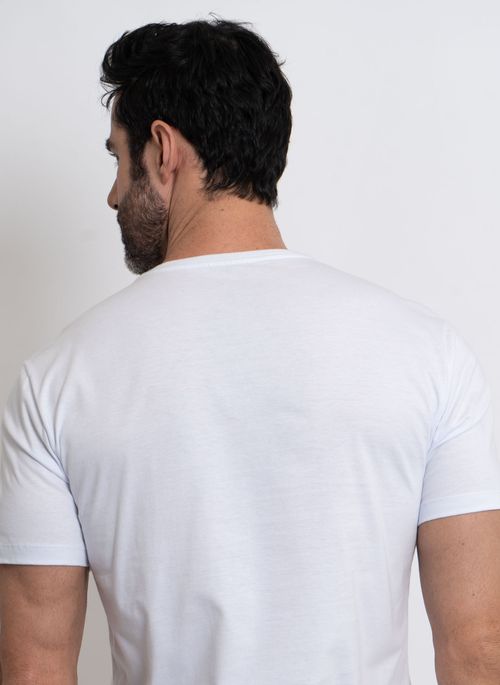 Camiseta Aleatory Logo Bordado Branco