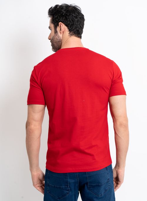 Camiseta Aleatory Logo Bordado Vermelho