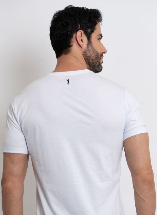 Camiseta Lisa Aleatory Assinatura Branca