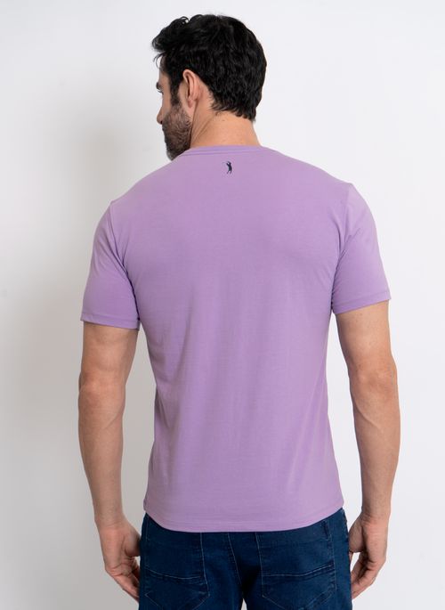 Camiseta Lisa Aleatory Assinatura Roxa