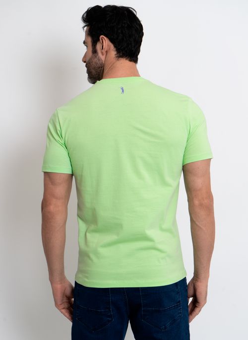 Camiseta Lisa Aleatory Assinatura Verde Limão