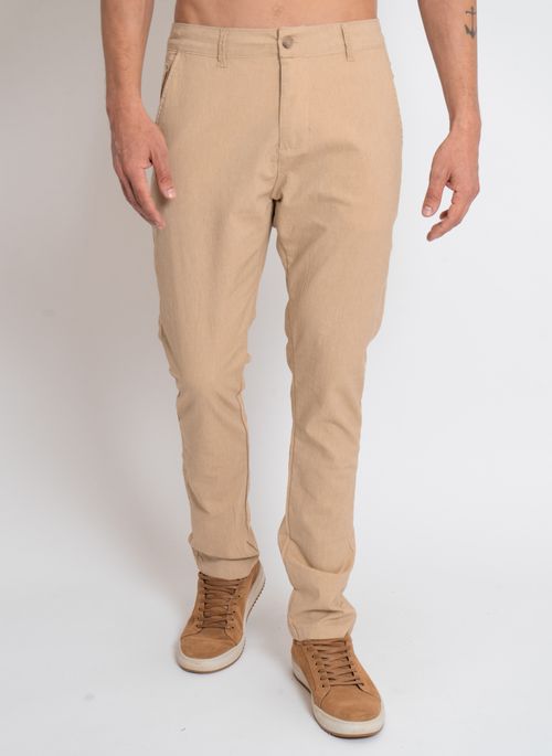Calça Aleatory Bolso com Zíper Khaki