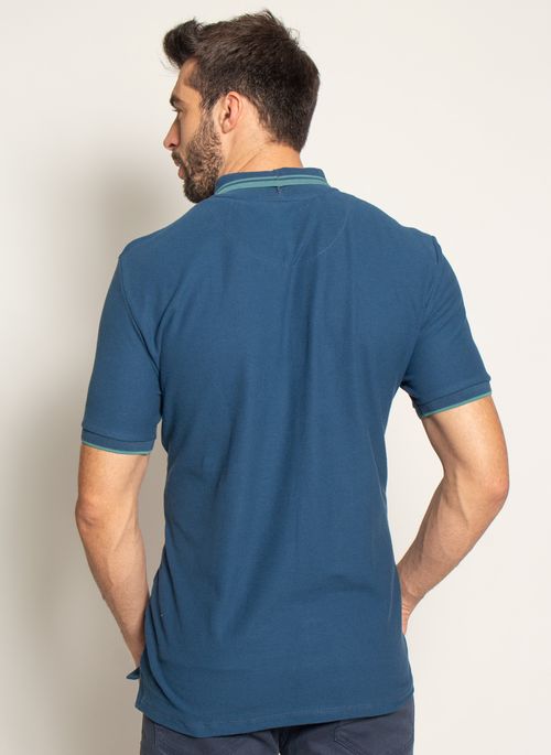 Camisa Polo Aleatory Piquet ALY Blue