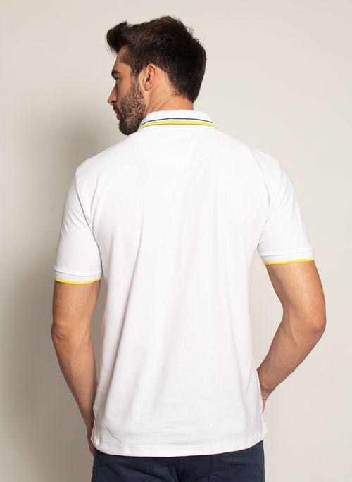 Camisa Polo Aleatory Piquet ALY White