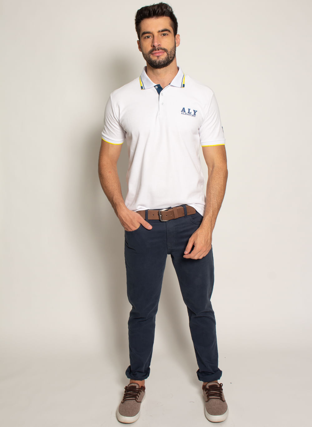 Camisa-Polo-Aleatory-Piquet-ALY-White-Branco-M