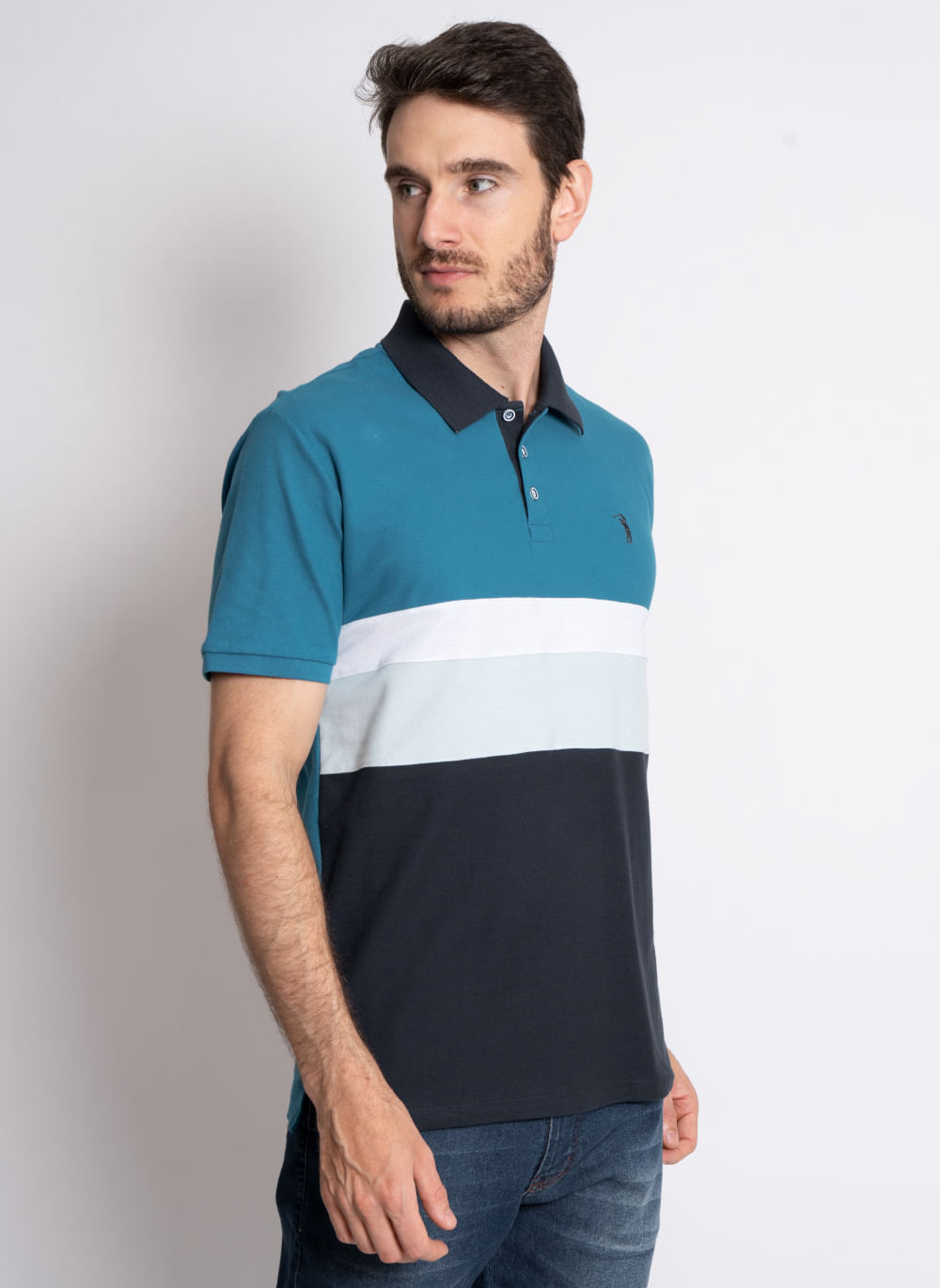 Camisa-Polo-Aleatory-Recortada-Piquet-Fast-Azul-Azul-G