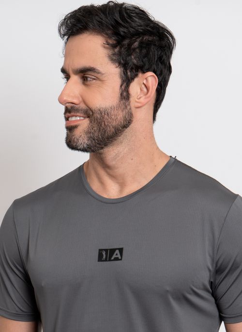 Camiseta Lisa Aleatory Sportive Class Cinza