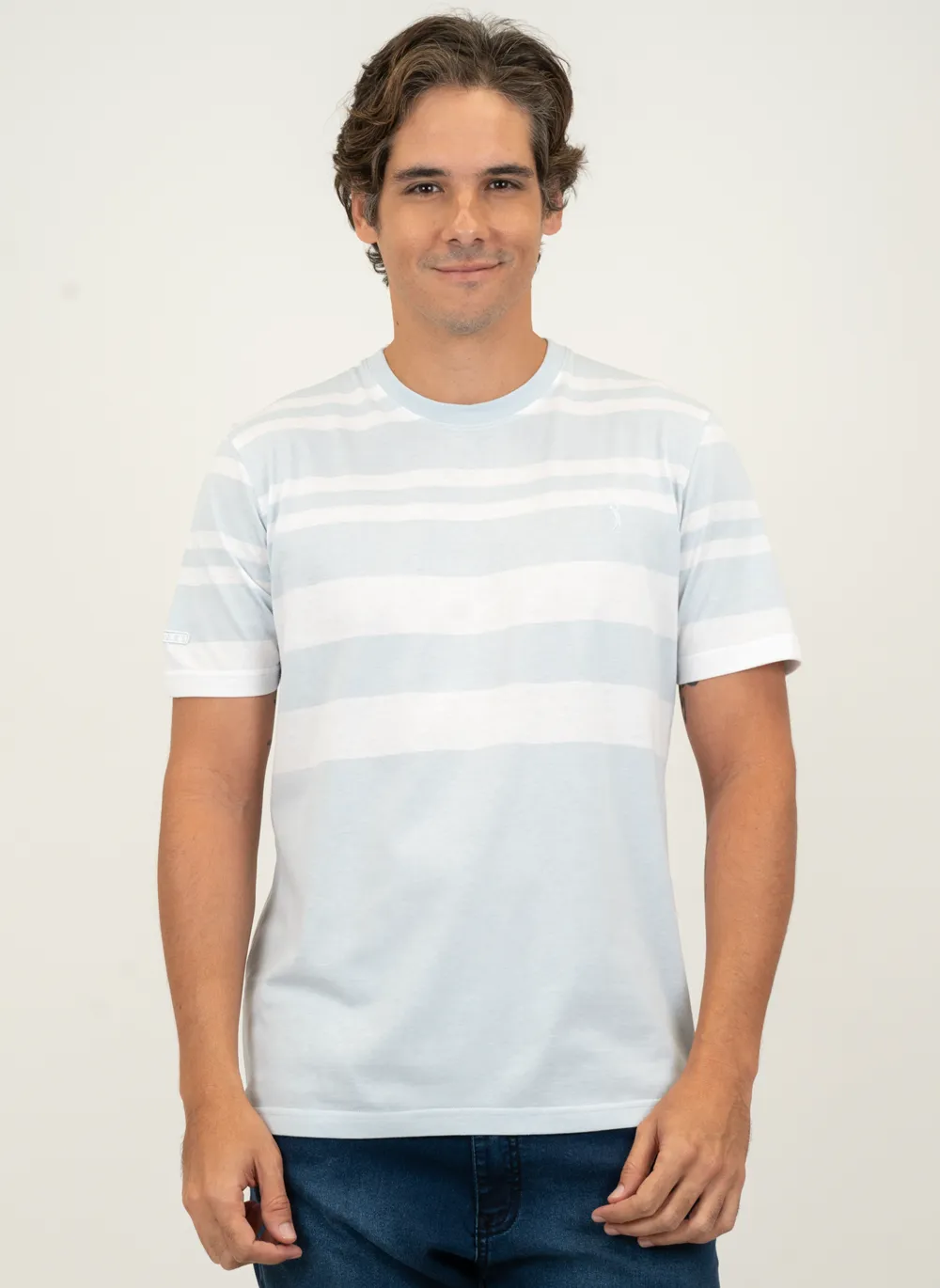 Camiseta-Masculina-Aleatory-Parts-Listrada-Azul-Claro-Azul-Claro-GG