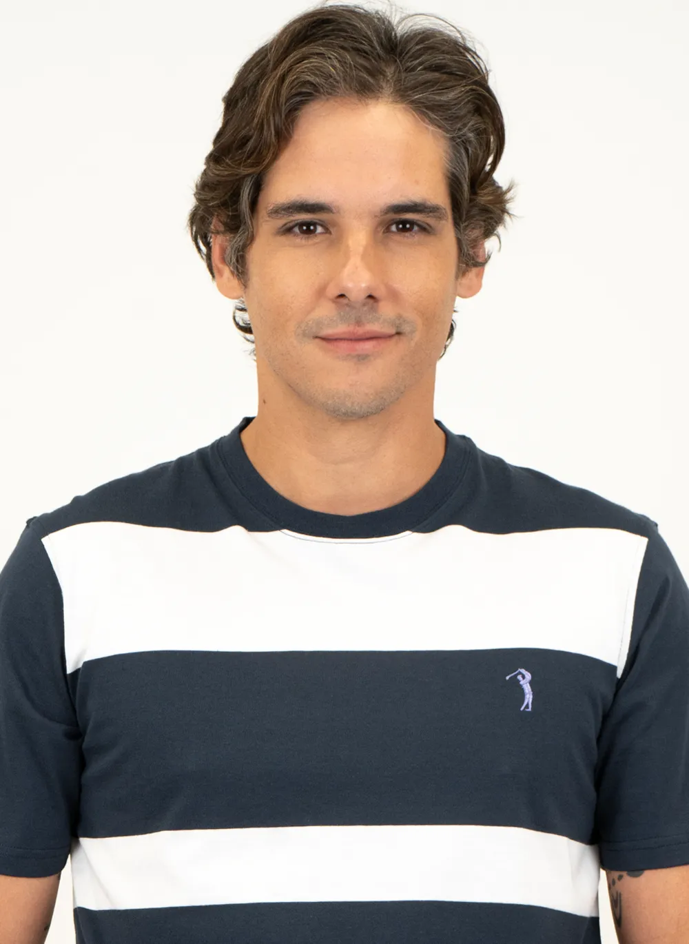 Camiseta-Masculina-Aleatory-Listrada-Duff-Marinho-Azul-Marinho-XGGGG