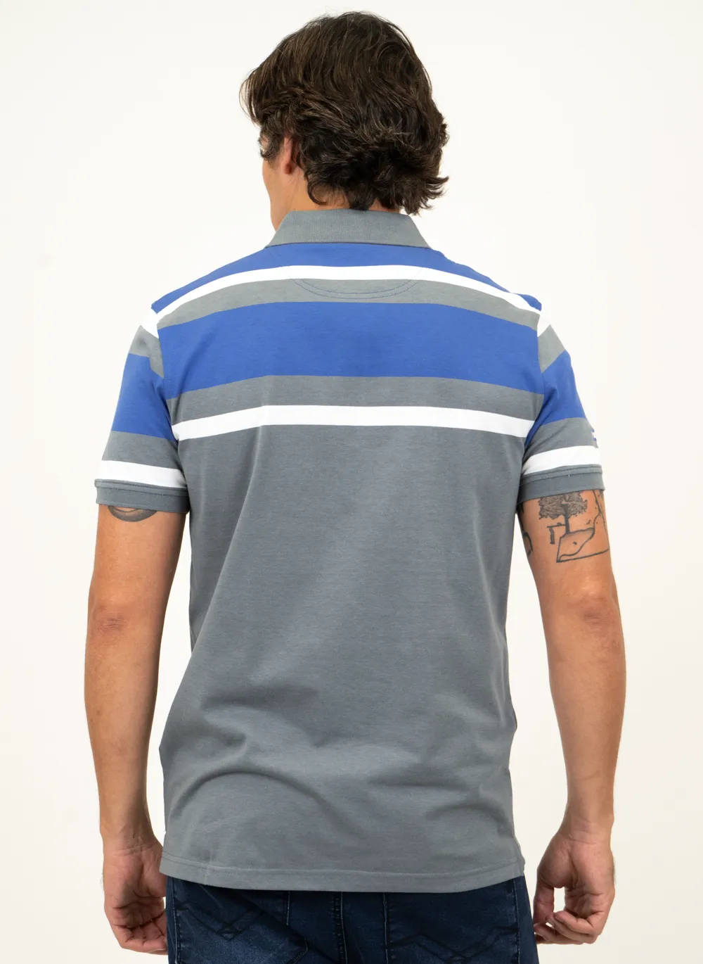 Camisa-Polo-Masculina-Aleatory-Listrada-Along-Cinza-Cinza-GG