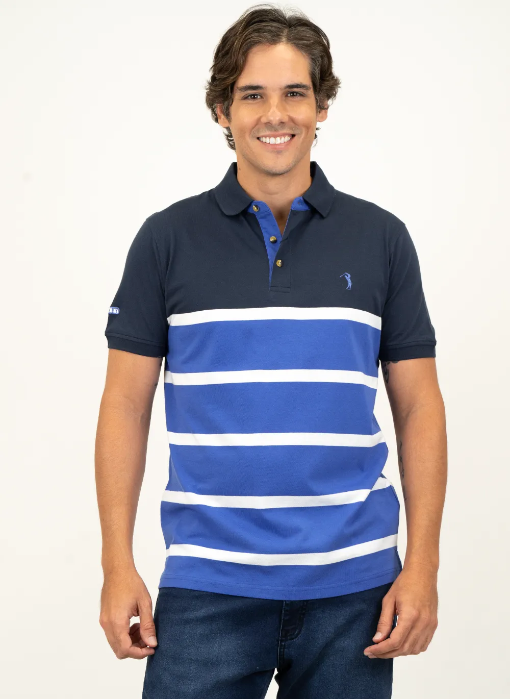 Camisa-Polo-Masculina-Aleatory-Listrada-Identity-Marinho-Azul-Marinho-GG