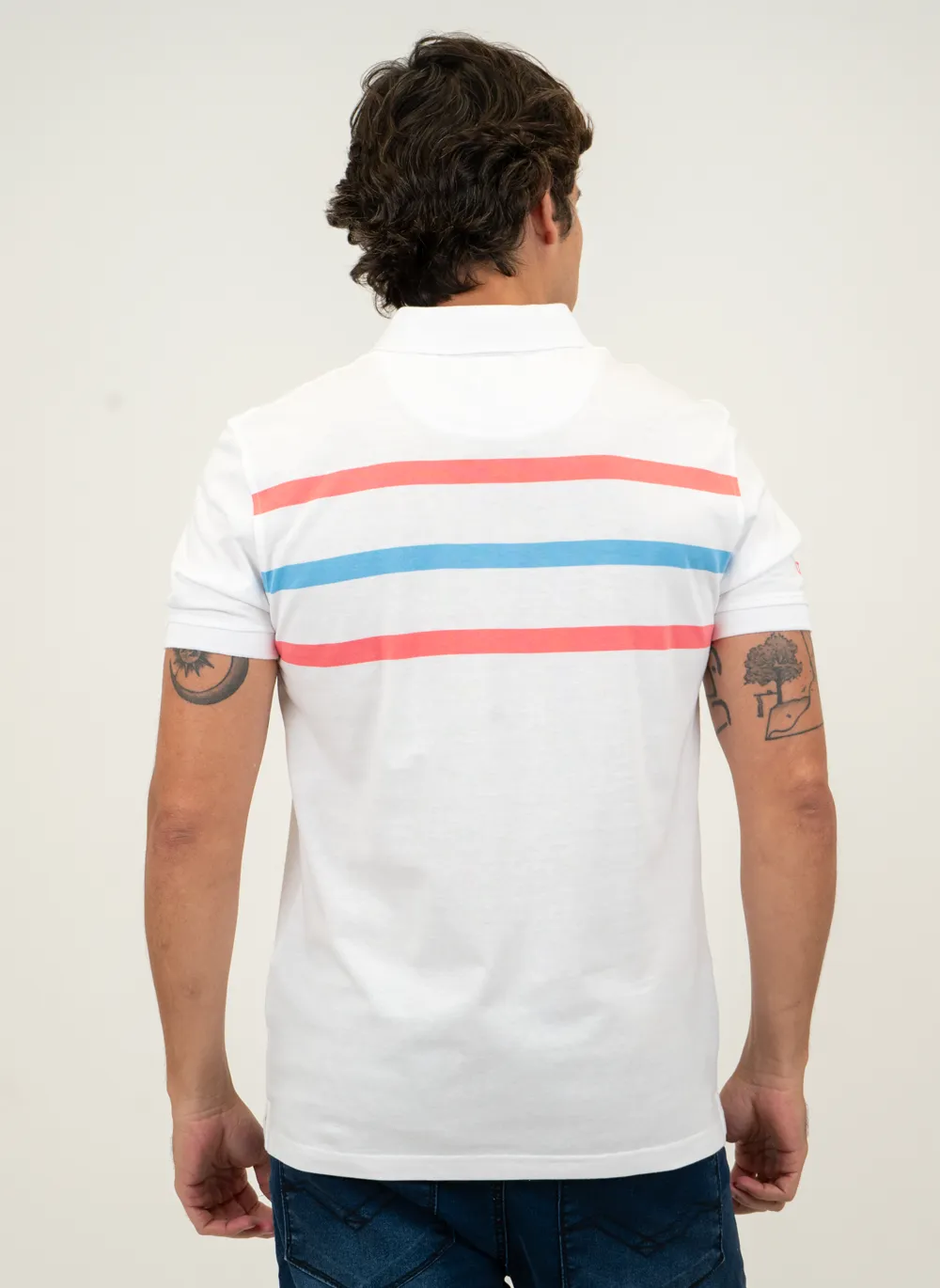 Camisa-Polo-Masculina-Aleatory-Listrada-Foward-Branca-Branco-GG