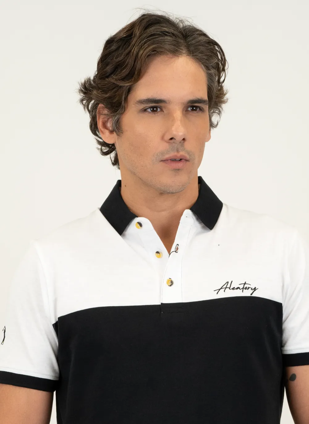 Camisa-Polo-Masculina-Aleatory-Listrada-Fort-Preto-Preto-GG