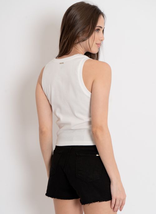 Regata Feminina Aleatory Blossom Off-White