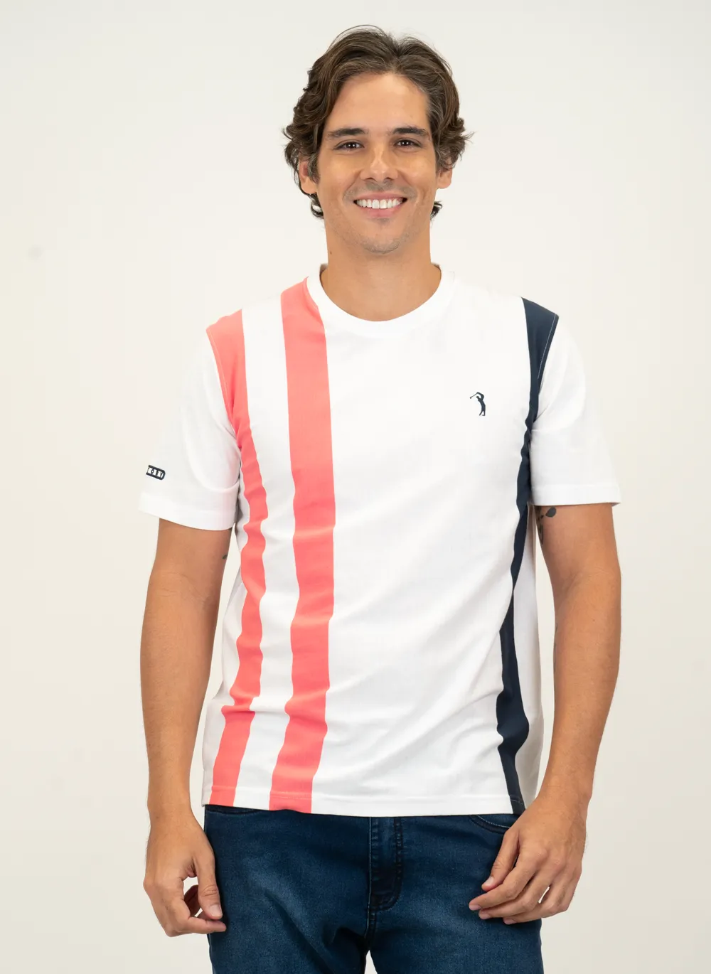 Camiseta-Masculina-Aleatory-Listrada-Carry-Branco-Branco-M