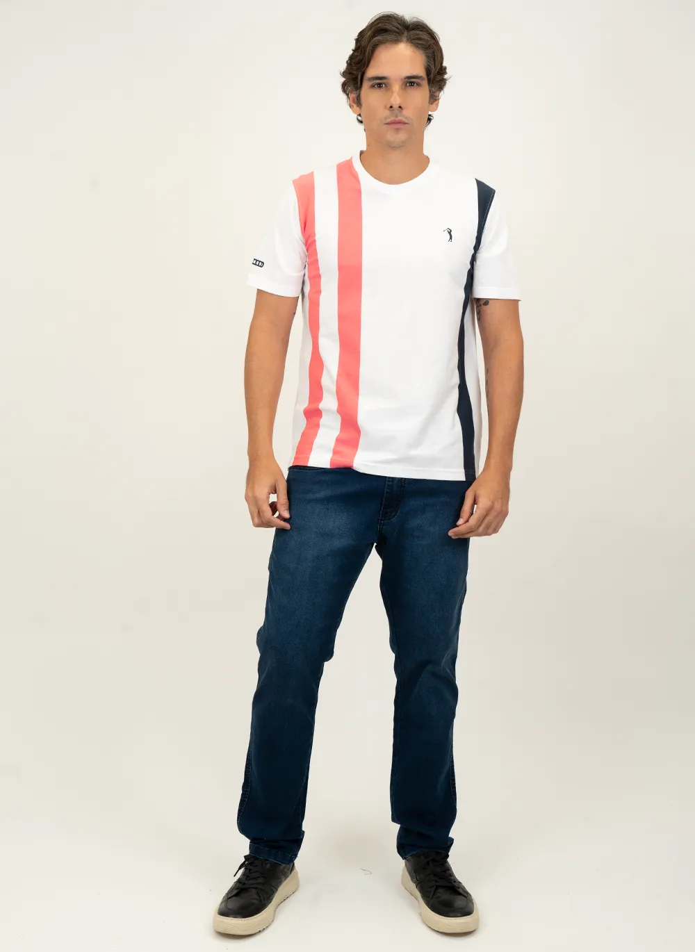 Camiseta-Masculina-Aleatory-Listrada-Carry-Branco-Branco-G