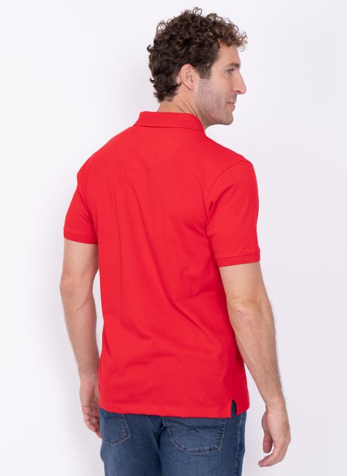 Camisa Polo Aleatory Lisa Icon Vermelha