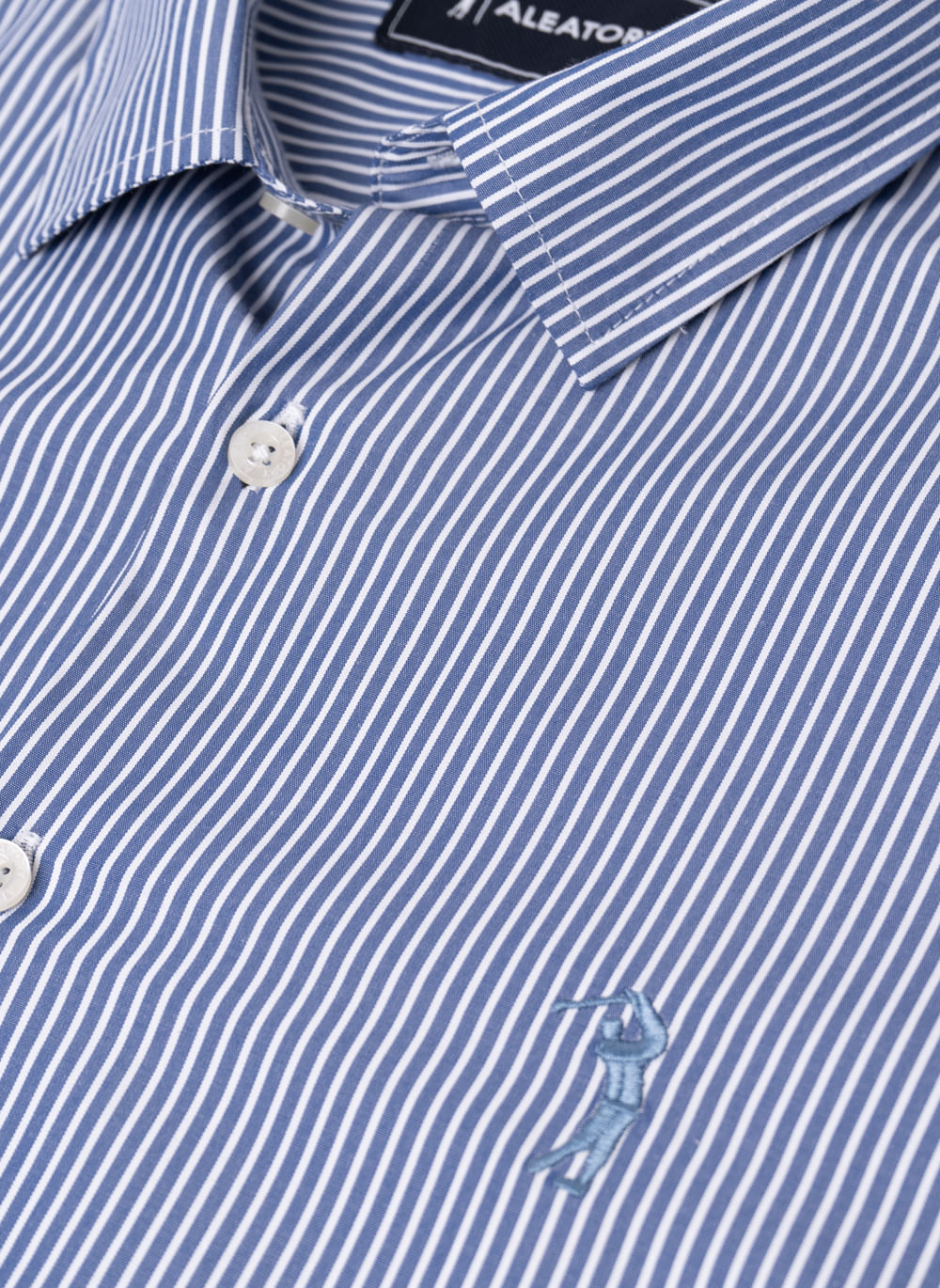 Camisa-Aleatory-Listrada-Manga-Longa-Equal-Azul-Azul-XGGG