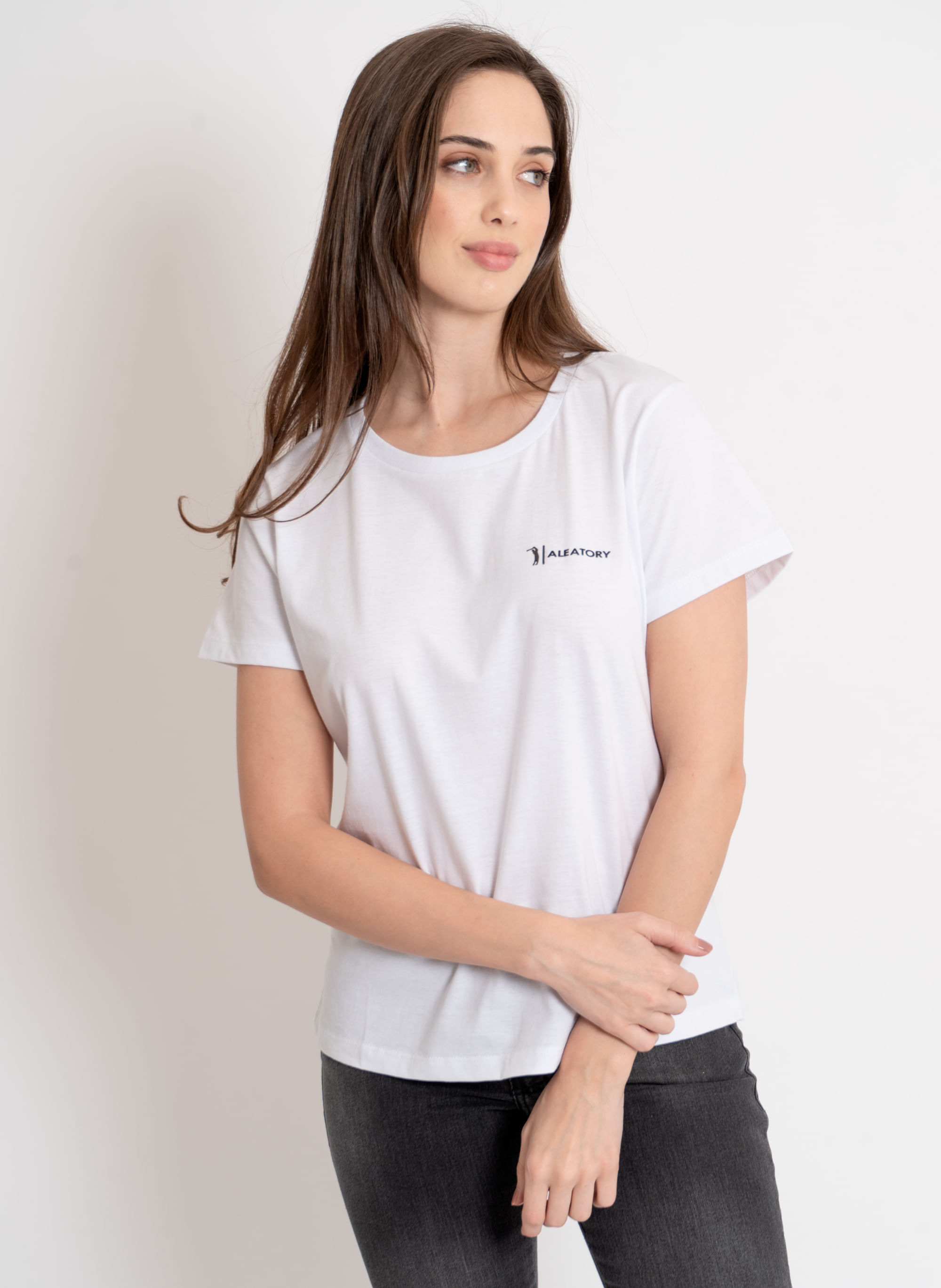 Camiseta-Feminina-Aleatory-Fine-Branca-Branco-P