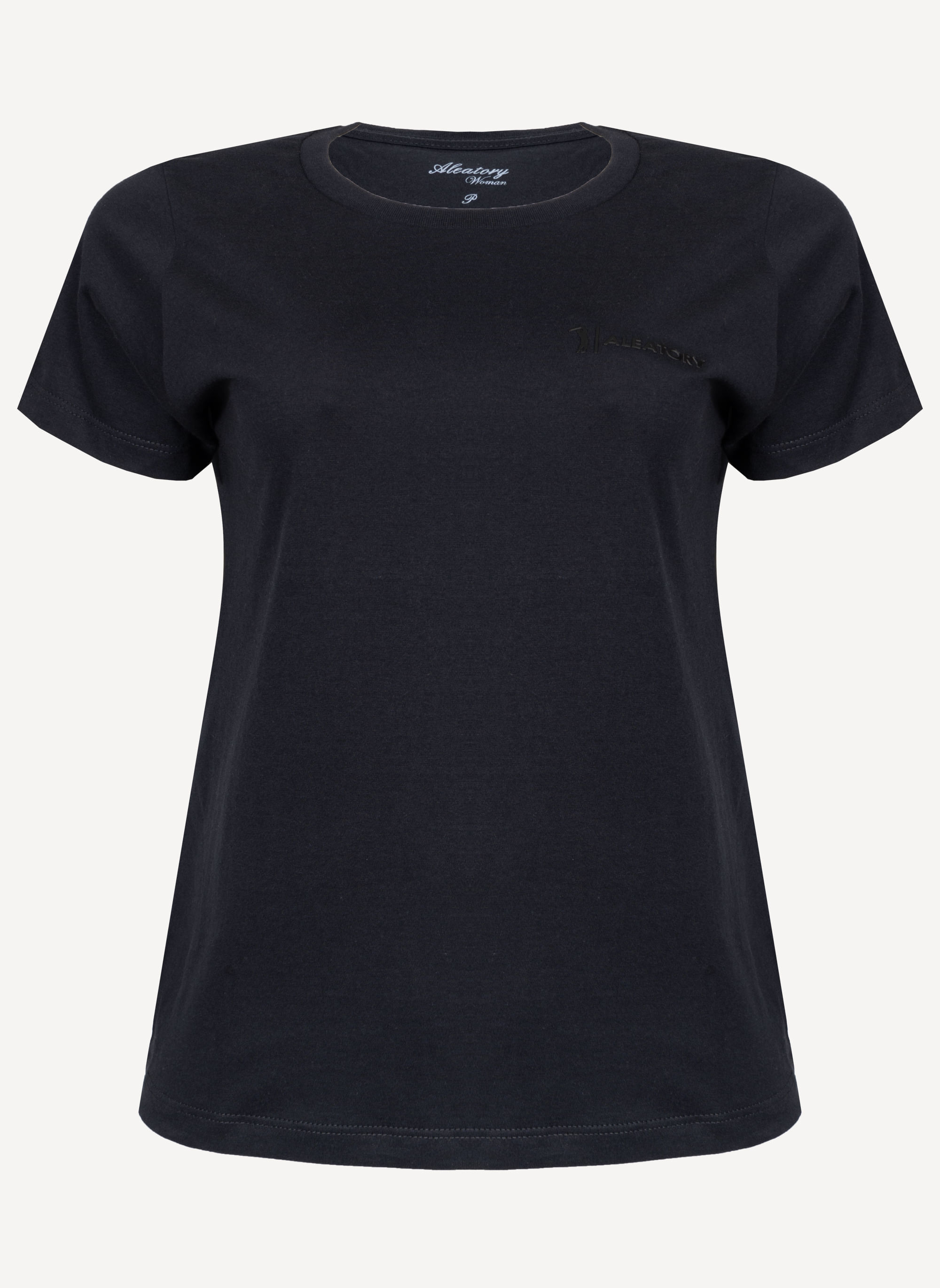 Camiseta-Feminina-Aleatory-Fine-Preta-Preto-P