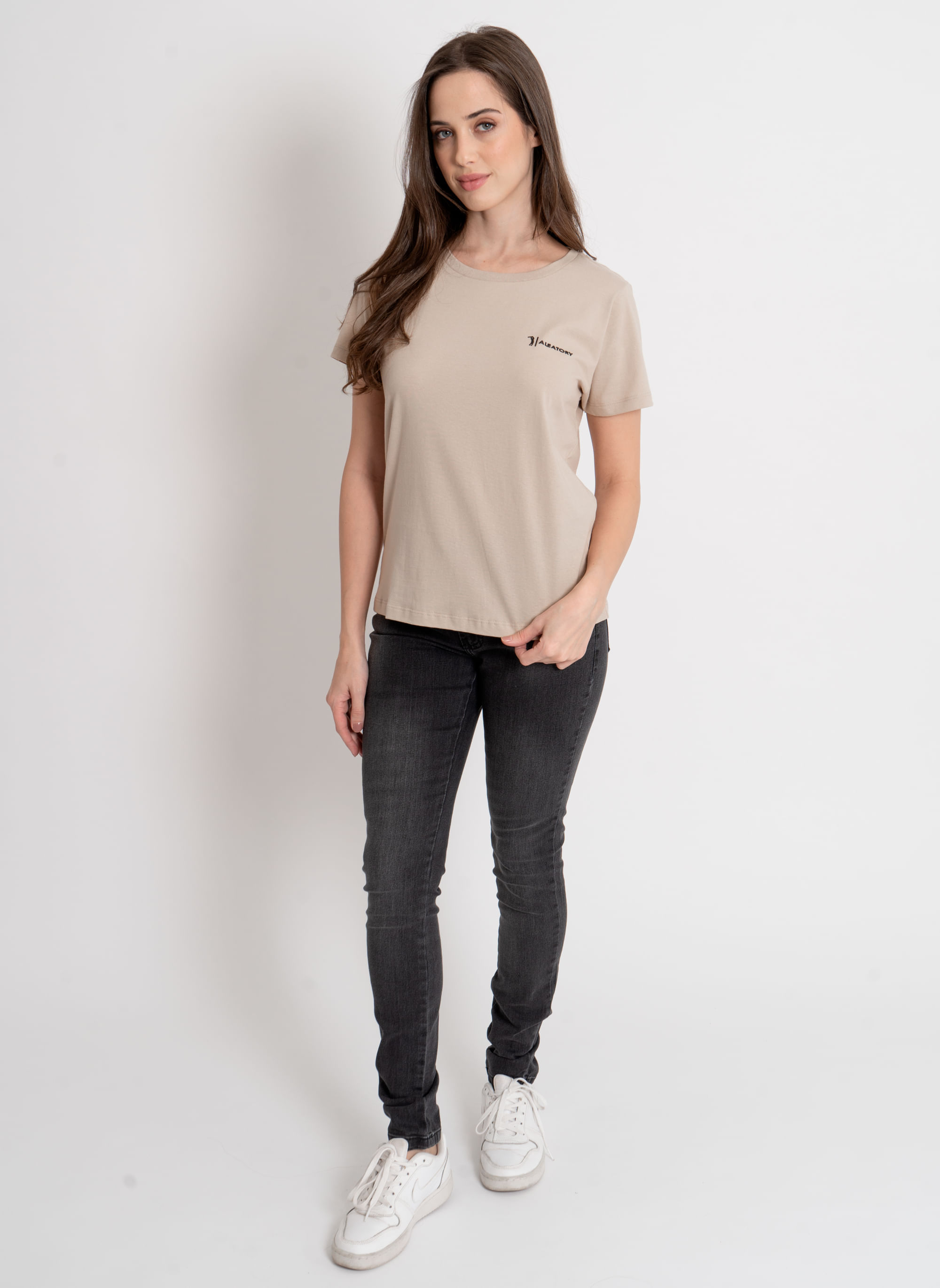 Camiseta-Feminina-Aleatory-Estampada-Fine-Bege-Bege-P