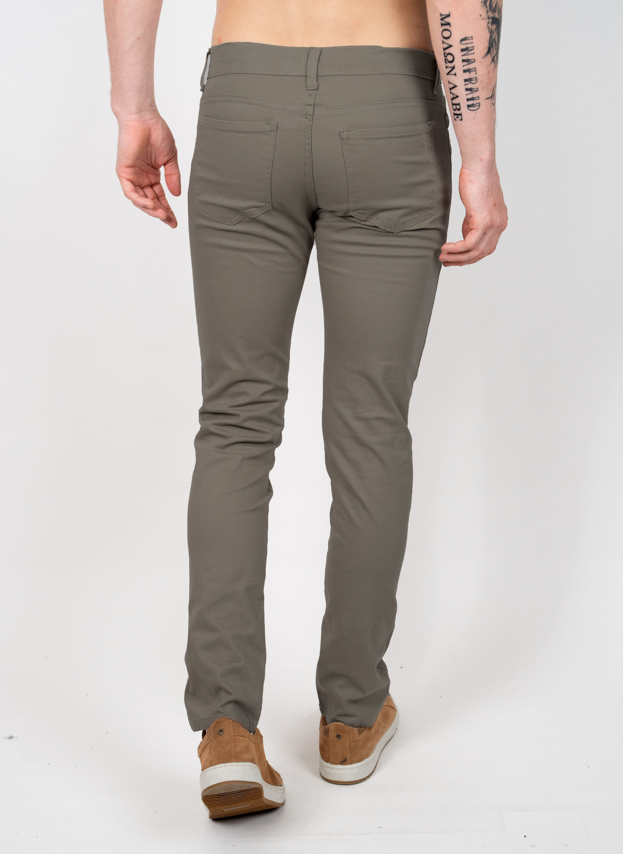 Calca-Sarja-Aleatory-5-Bolsos-Khaki-Escuro-Khaki-Escuro-38