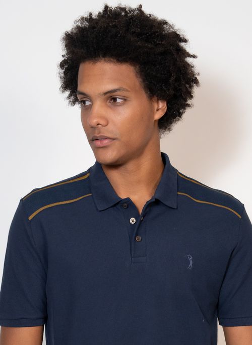 Camisa Polo Aleatory Listrada Avery Marinho
