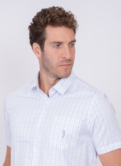 Camisa Aleatory Manga Curta Evoke Branca