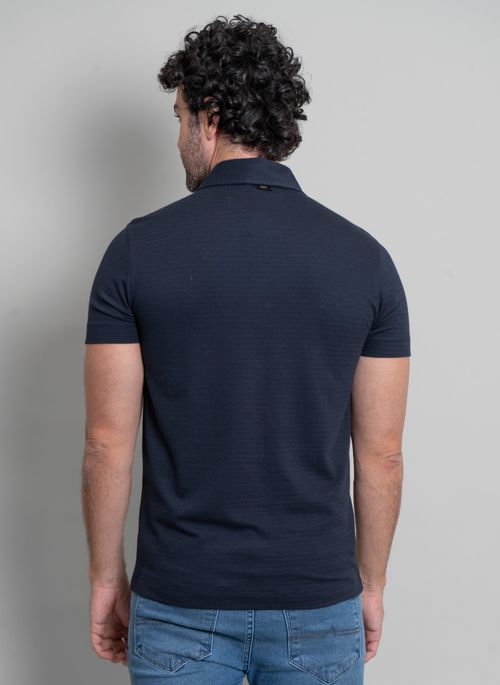 Camisa Polo Signature Pine Marinho