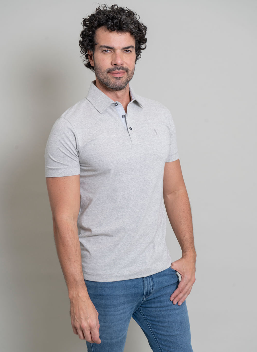 Camisa-Polo-Signature-Rajada-Cinza-Cinza-GG