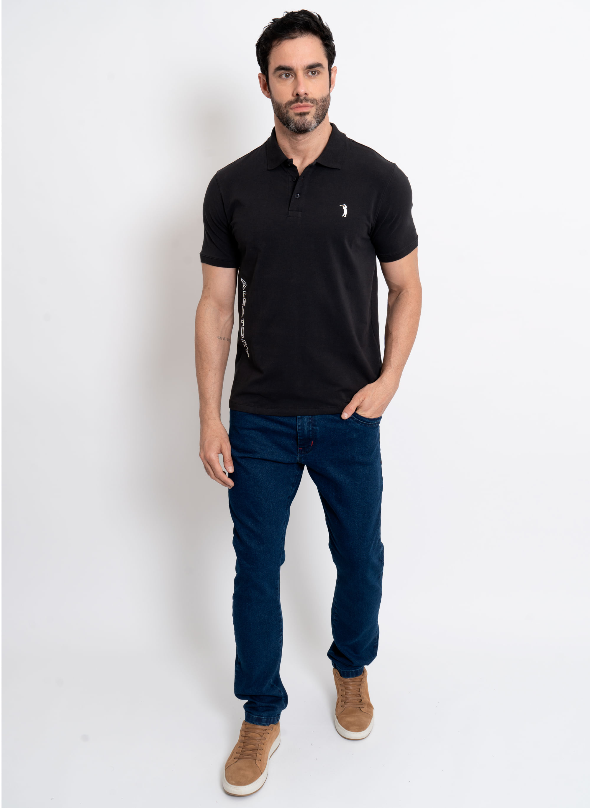 Camisa-Polo-Masculina-Aleatory-Cypress-Preta-Preto-P